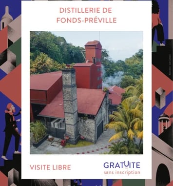 Visite libre de la Distillerie de Fonds-Préville Rhum J.M
