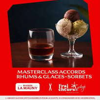 Masterclass accords rhums Maison La Mauny et glaces et sorbets de Fraîcheurs Péyi