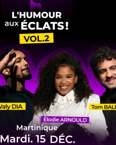 Plateau humour Aux Éclats Vol 2 avec Waly Dia, Tom Baldetti, Umut Koker et Élodie Arnould